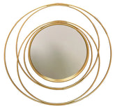 Decorative Round Gold Circle Wall Mirror – 68 x 69 cm